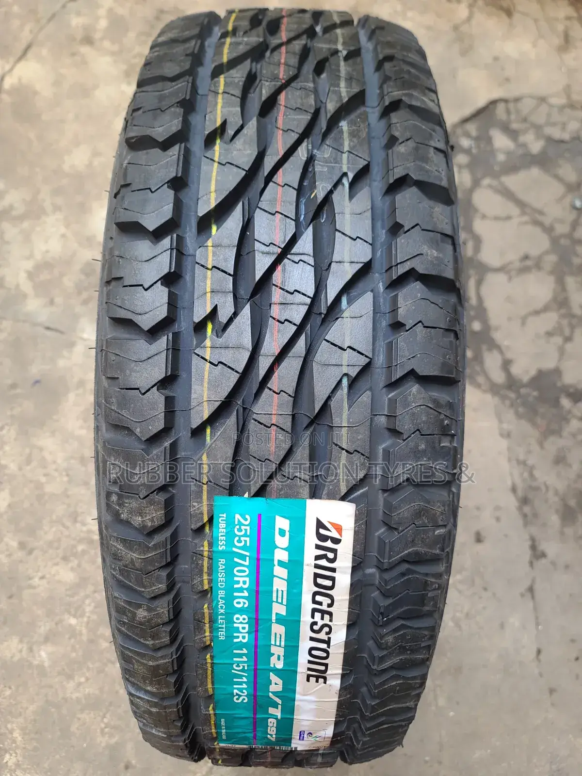 255 /70 R16 Bridgestone Tyres Dueler a/T-697 8pr