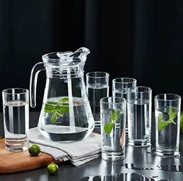 Water Set With 6 Glasses and 1 Jug