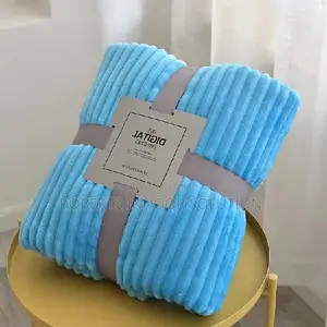 Light Blue Throw Blanket