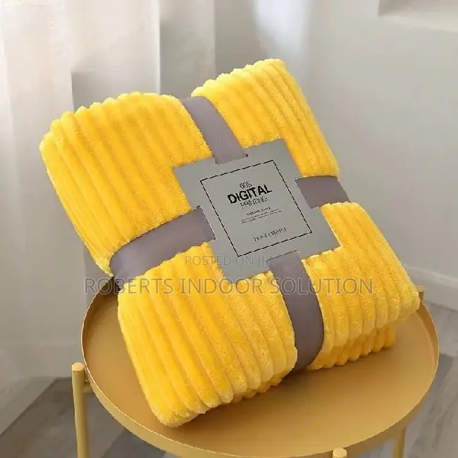 Yellow Coloured Throw