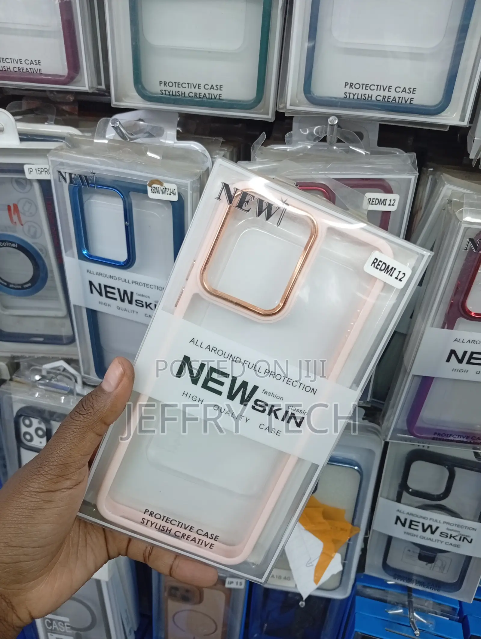 Redmi 12 New Skin Electroplated Bumper Case.