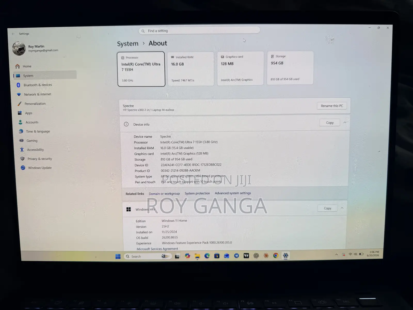 Laptop HP Spectre 14 16GB Intel Core Ultra 7 SSD 1T