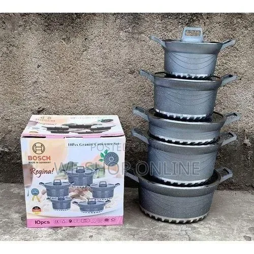 Bosch 10pc Cookware, Grey.