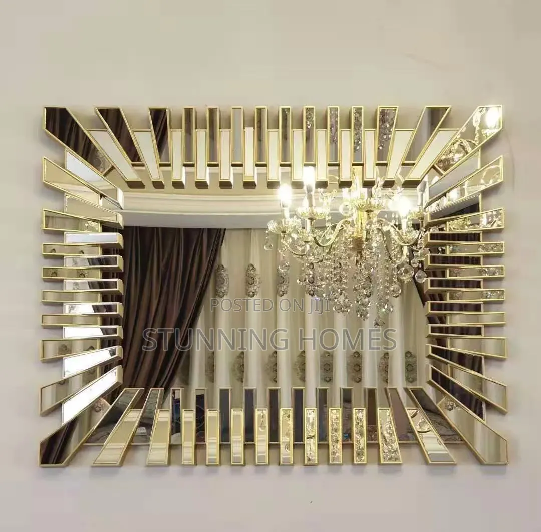 Rectangular Sunburst Decorative Mirror