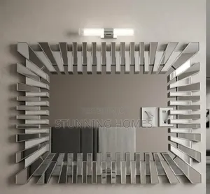 Rectangular Sunburst Decorative Mirror