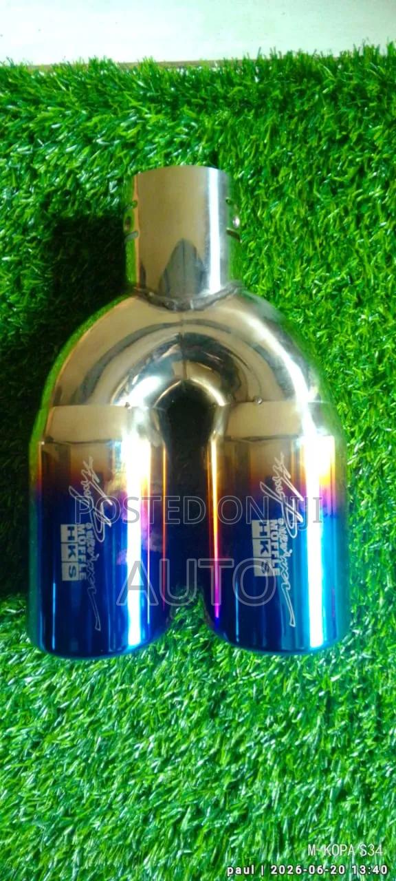 Universal Double Muffler Tip – Stainless Steel Dual Exhaust Tailpipe