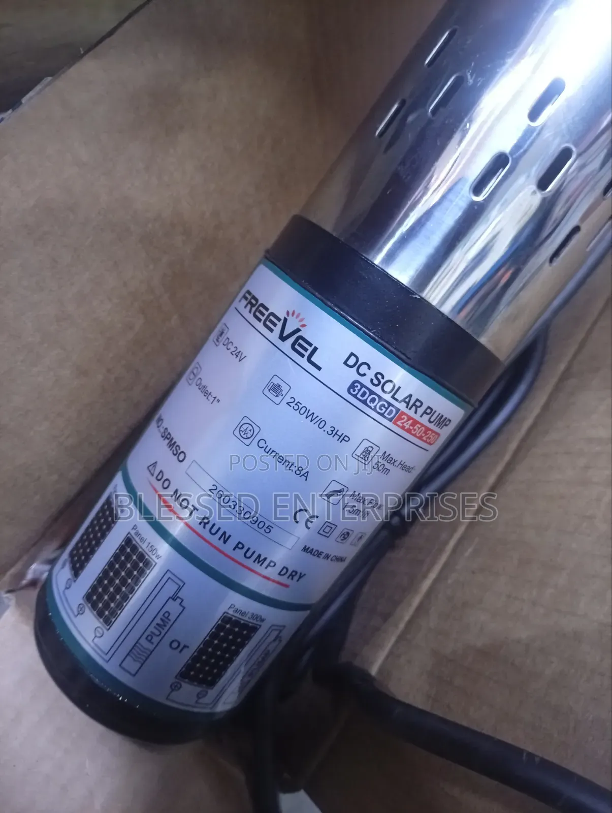 50 Meter Freevel Dc Solar Pump 1 Inch