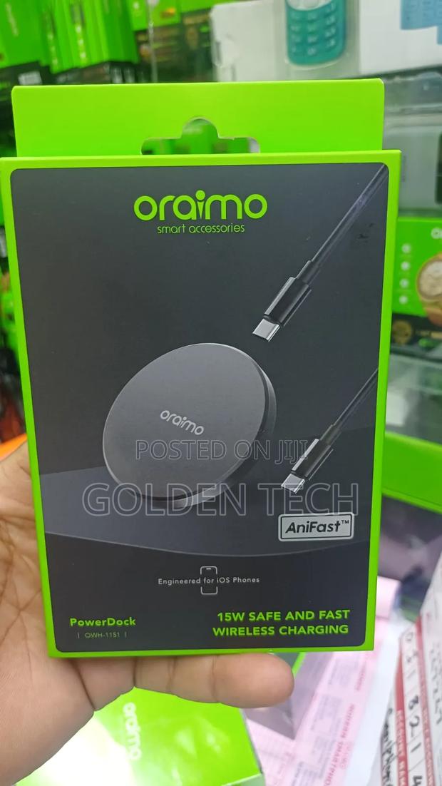 Oraimo Powerdock 15w Magnetic Wireless Charging Pad - thumbnail 2