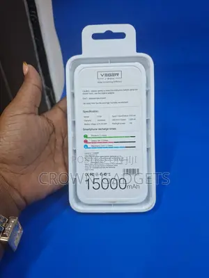 Veger V11w 15000mah Fast Charging Power Bank With Led Light