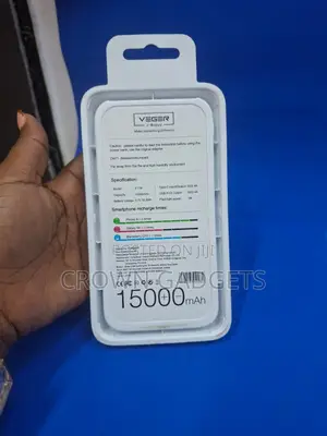 Veger V11w 15000mah Fast Charging Power Bank With Led Light