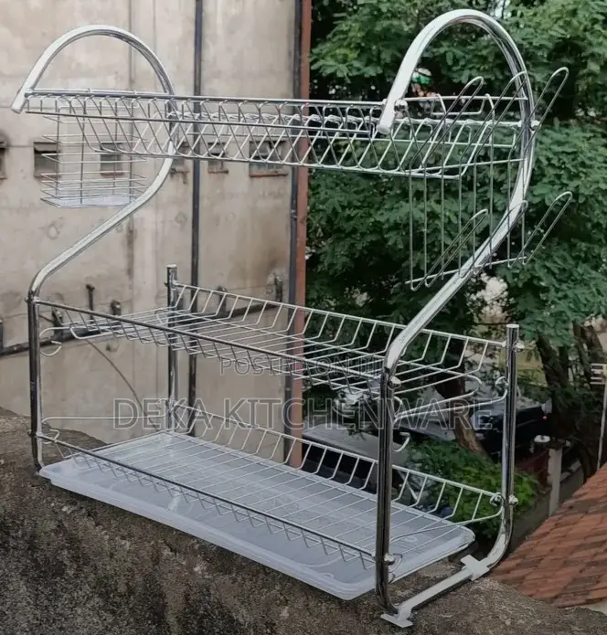 3-Tier Stainless Steel Dish Drying Rack