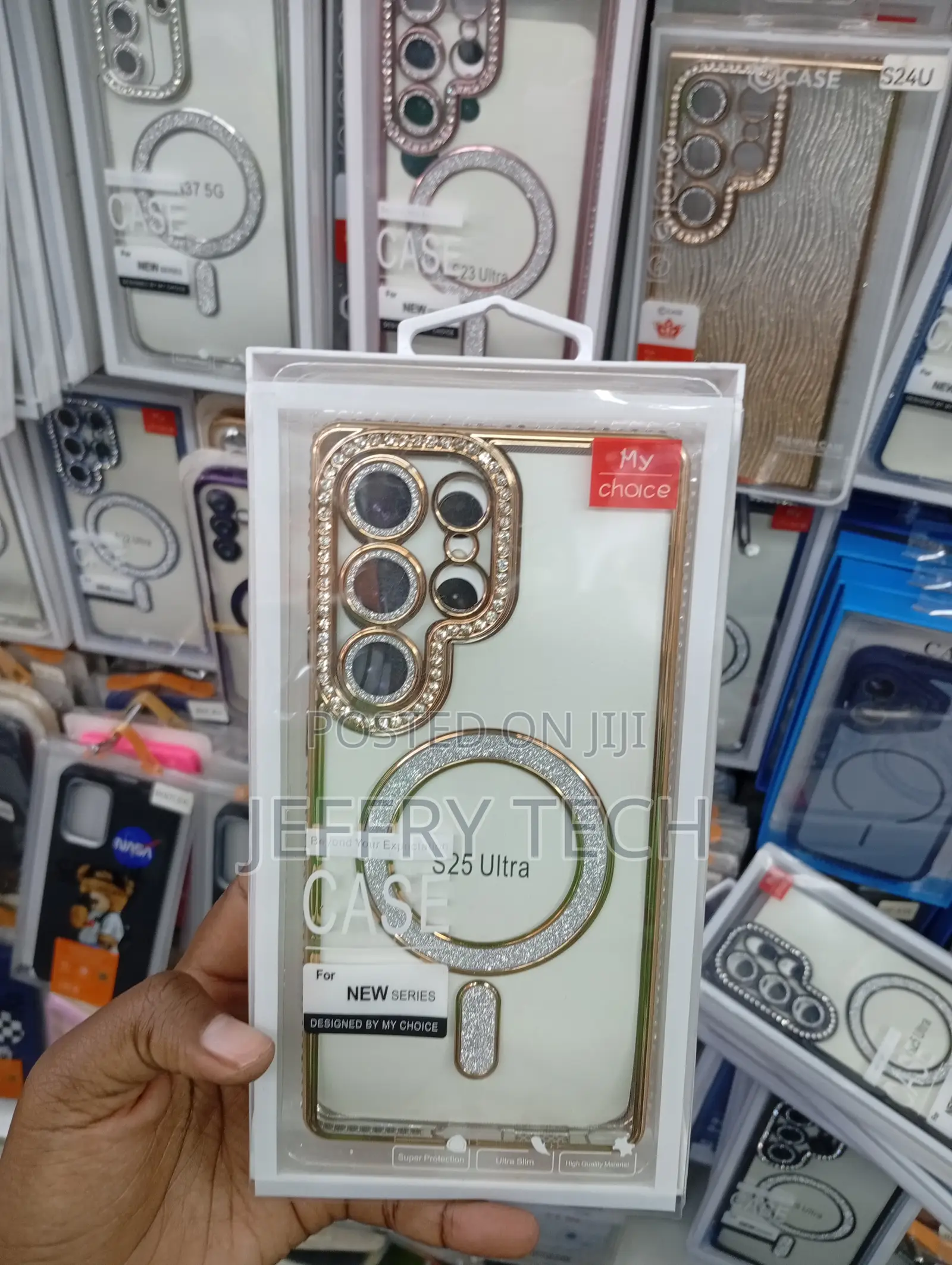 Samsung Galaxy S25 Ultra Luxury Plating Rhinestone Magnetic Case