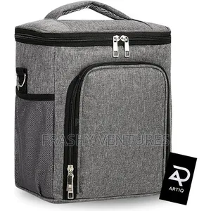 Side Pocket Top and Front Zip Insulated Food Bag