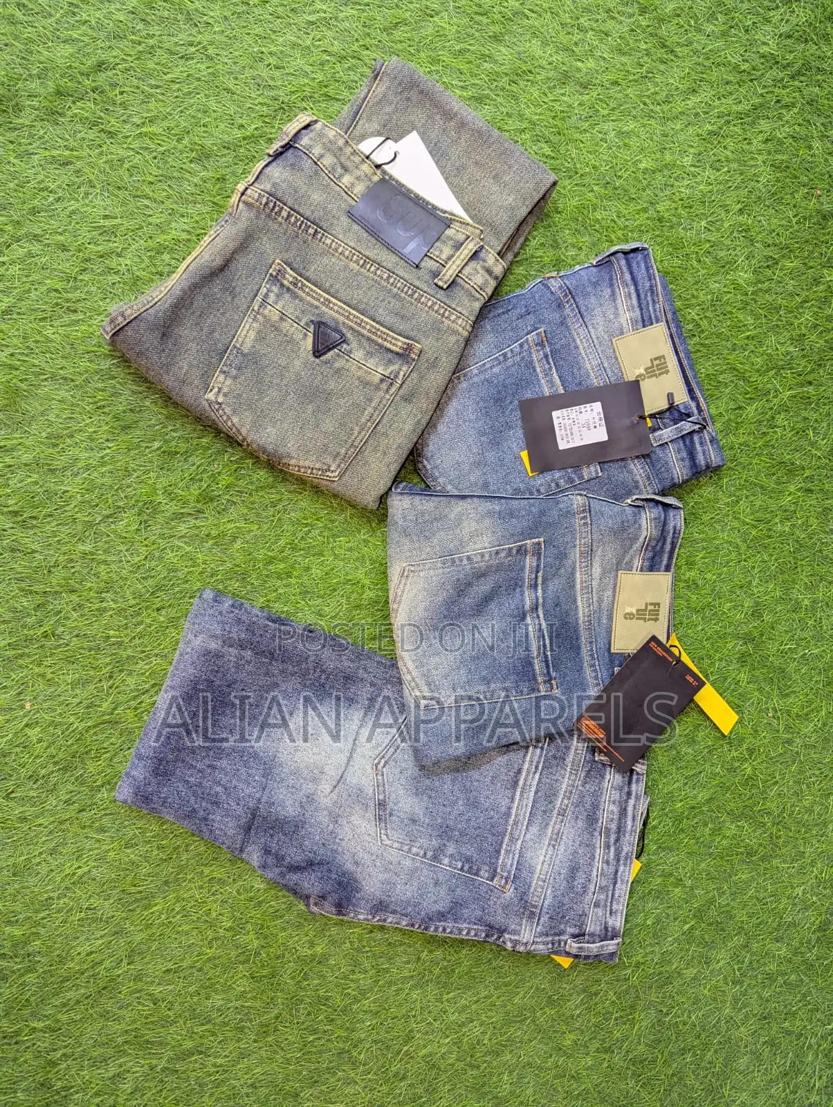 Men Jeans Mid-Wash Blue Denim Jeans