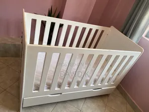 Baby Crib/ Baby Cot With Built-in Storage, Matress, Bumper Set