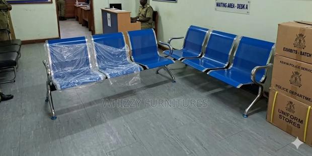 Blue Waiting Benches 3seater