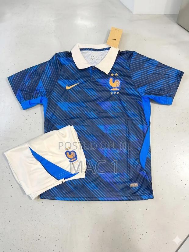 Premium Quality France Football Kit – Jersey Shorts Set (Brand New!)