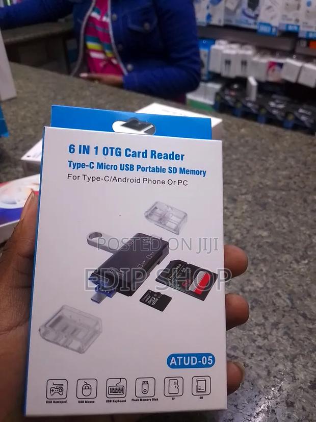 6 in 1 Otg Card Reader Type C