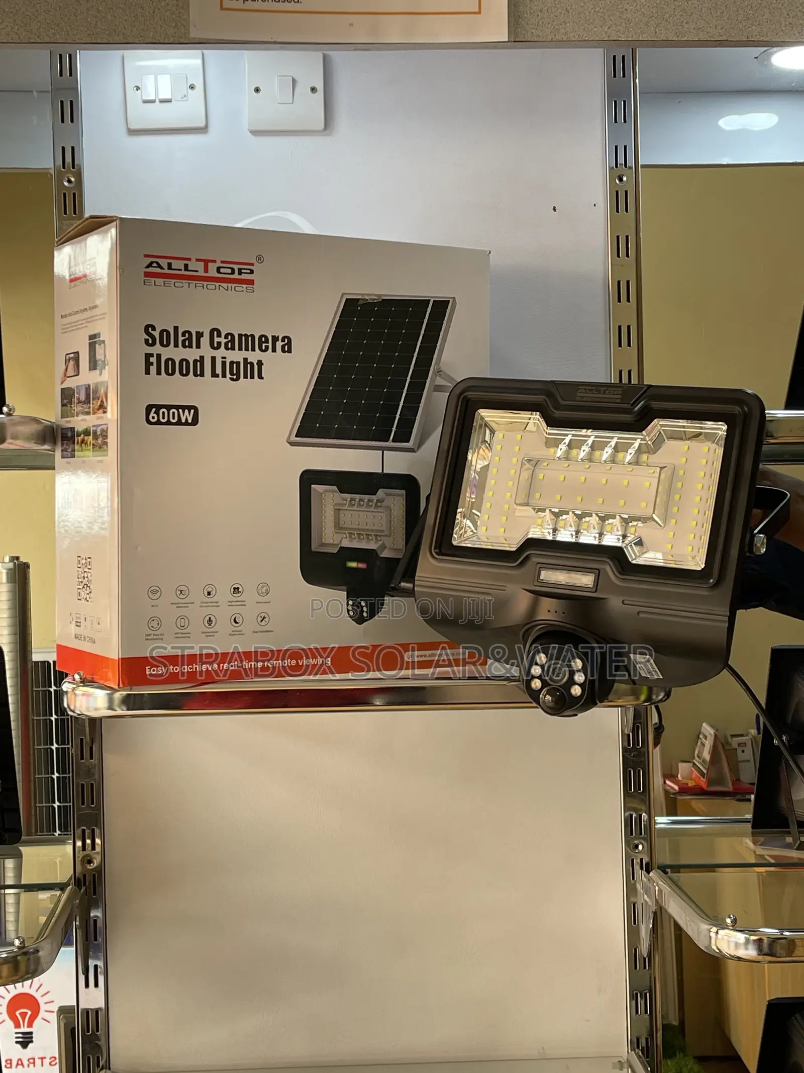 600w Solar Camera Floodlight
