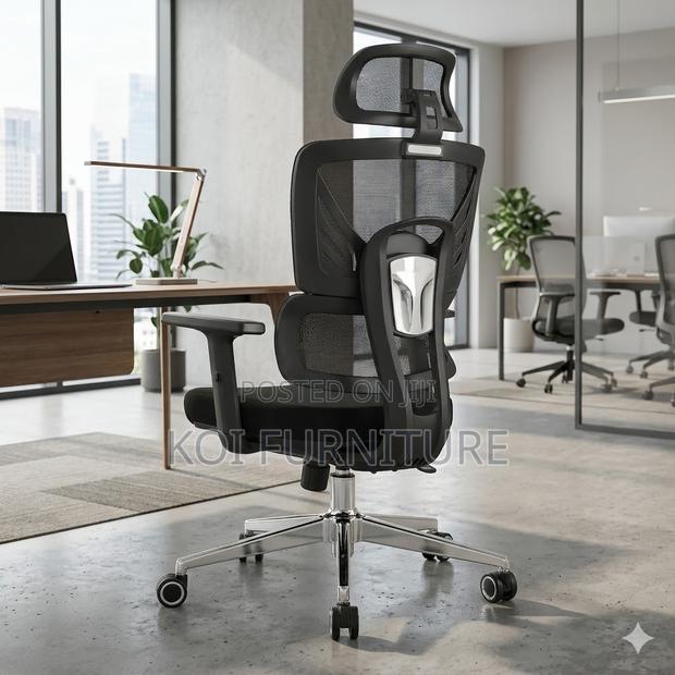 Office Chairs; Fabtic Orthopedic Offices Executive Chairs - thumbnail 2