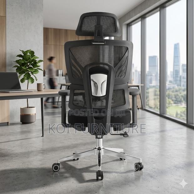 Office Chairs; Fabtic Orthopedic Offices Executive Chairs - thumbnail 5