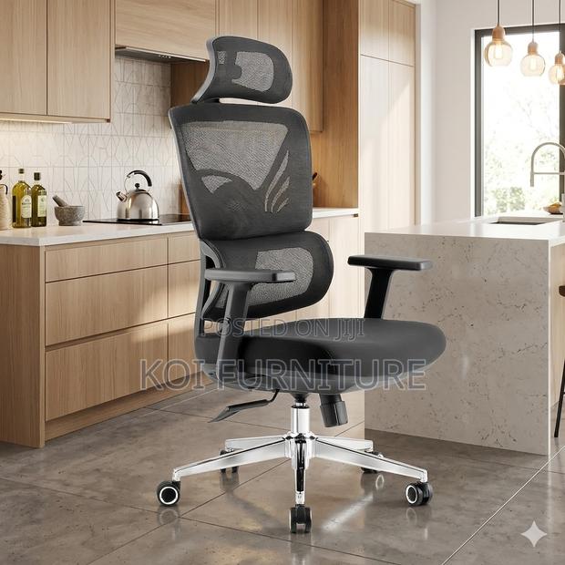 Office Chairs; Fabtic Orthopedic Offices Executive Chairs - thumbnail 3