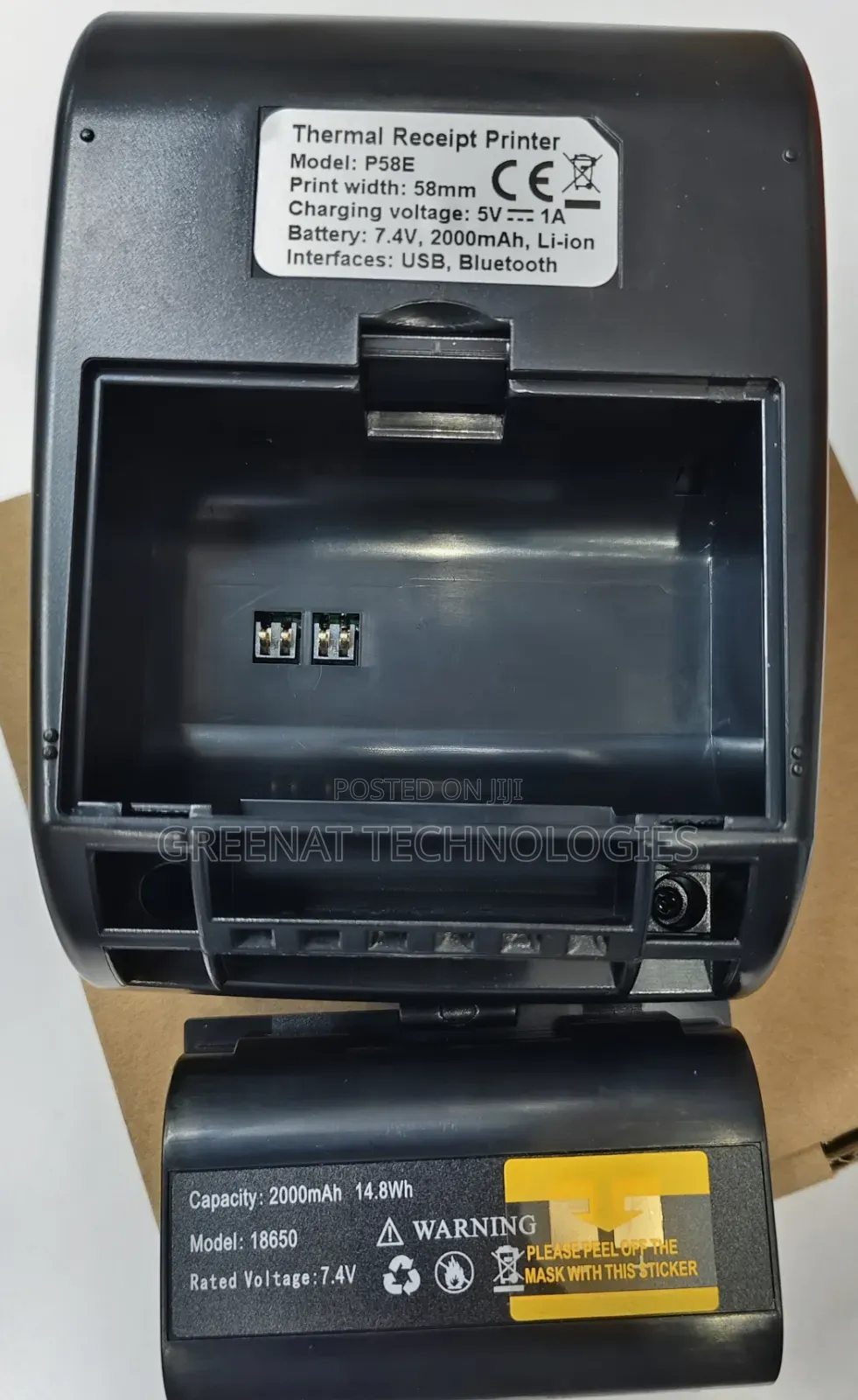 P58e 58mm Bluetooth Thermal Receipt Printer