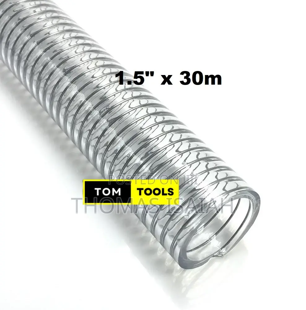 1.5 Inch X 30m Clear Wired Heavy Duty Suction Pipe