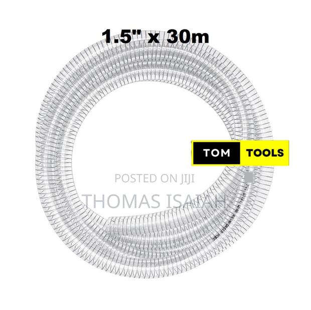 1.5 Inch X 30m Clear Wired Heavy Duty Suction Pipe - thumbnail 2