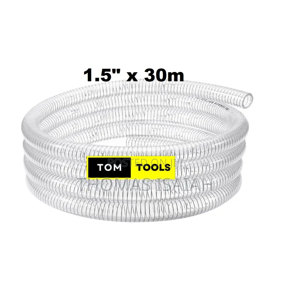 1.5 Inch X 30m Clear Wired Heavy Duty Suction Pipe