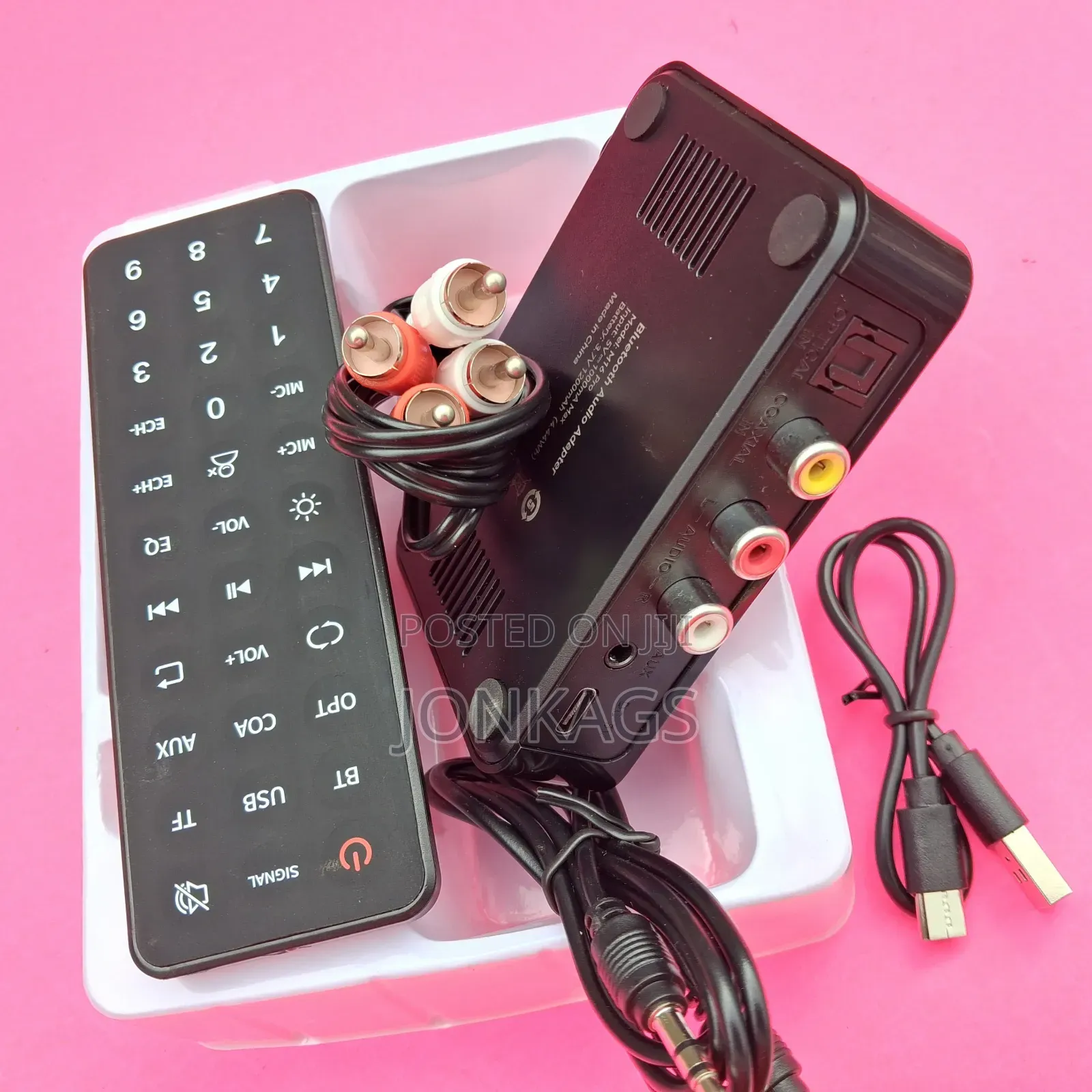 Bluetooth Receiver Transmitter Optical Aux Rca Usb Tf Card Mic Input