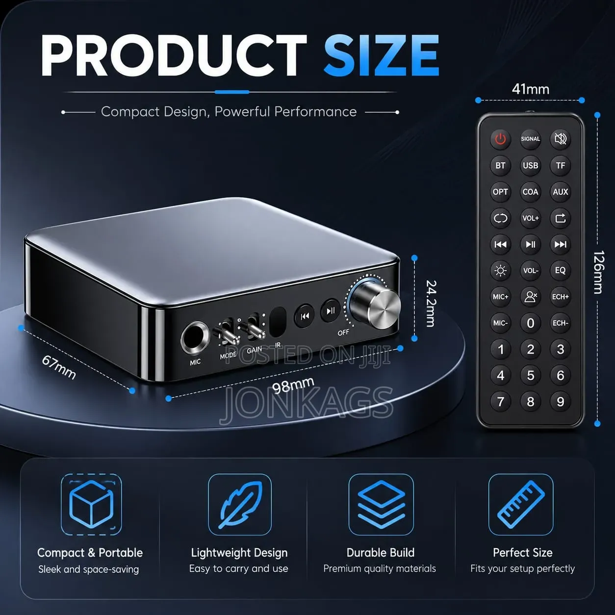 Bluetooth Receiver Transmitter Optical Aux Rca Usb Tf Card Mic Input