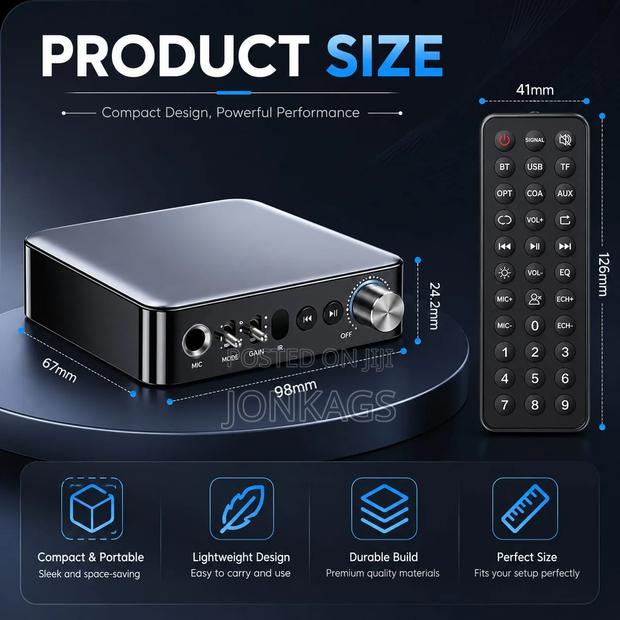 Bluetooth Receiver Transmitter Optical Aux Rca Usb Tf Card Mic Input - thumbnail 11