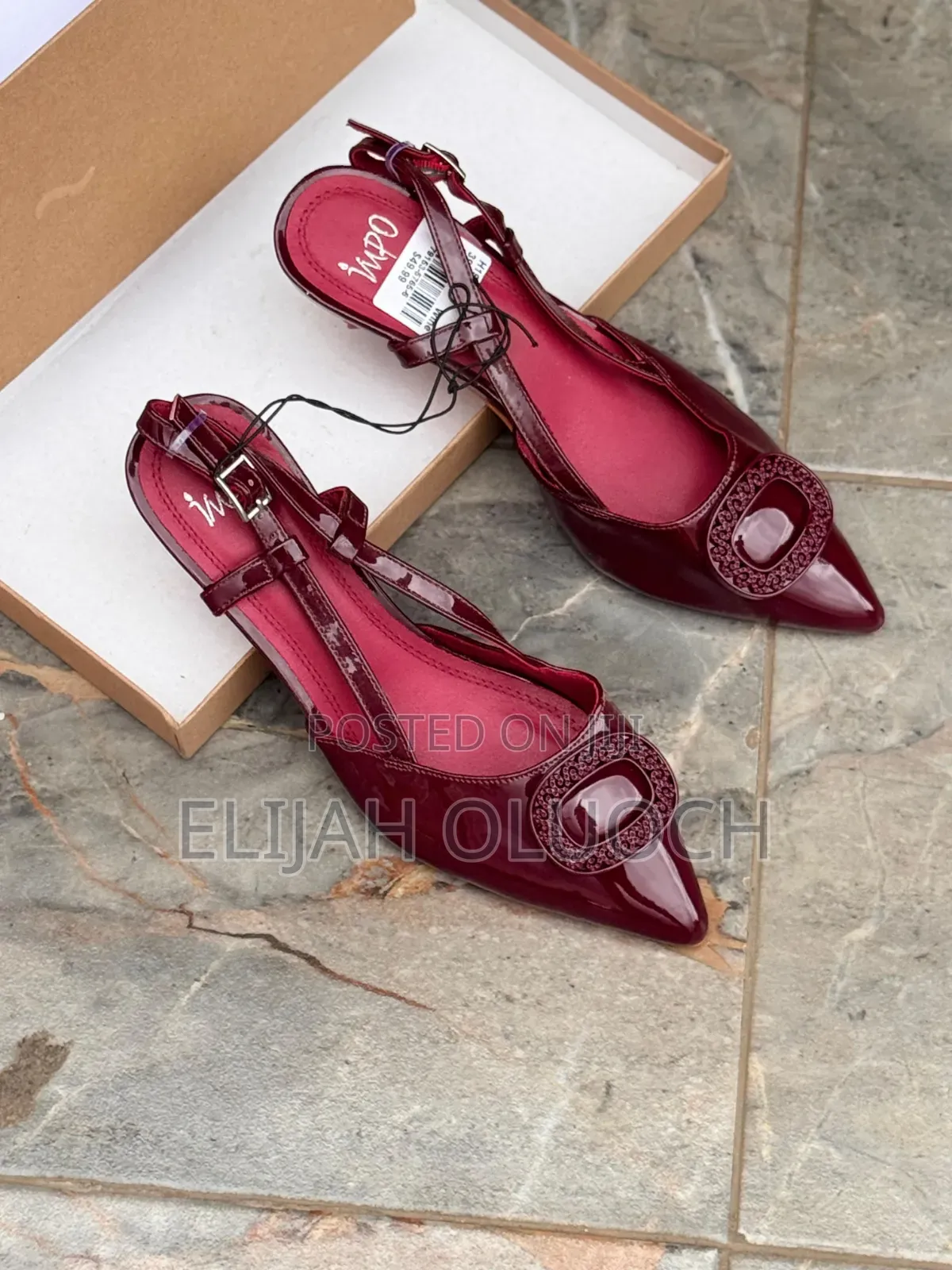 Nude High Quality Wetlook (Impo) Slingback Heels*