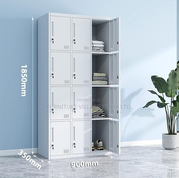 12-Locker Modern Made Office Cabinet - thumbnail 3