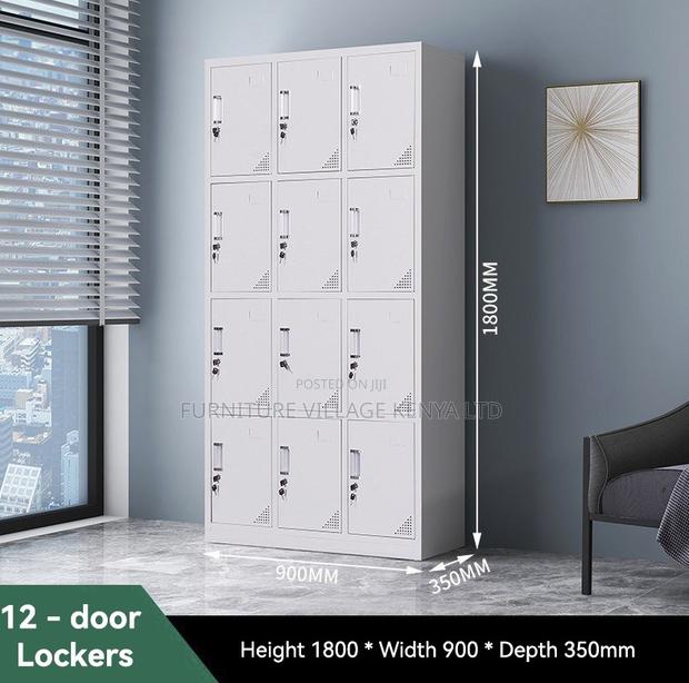 12-Locker Modern Made Office Cabinet - thumbnail 4