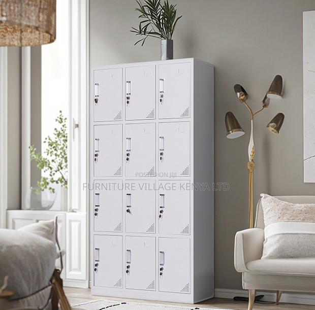 12-Locker Modern Made Office Cabinet - thumbnail 5