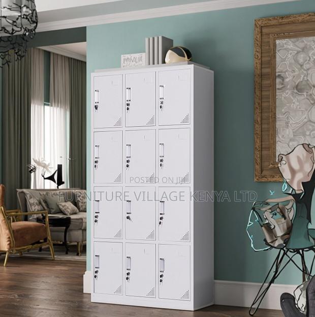 12-Locker Modern Made Office Cabinet - thumbnail 7