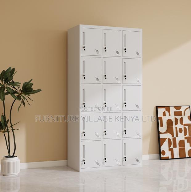 12-Locker Modern Made Office Cabinet - thumbnail 10