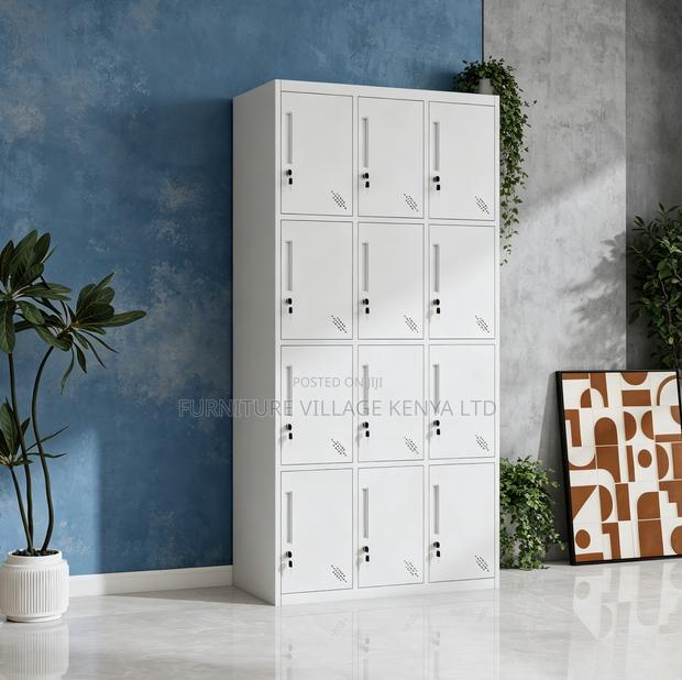 12-Locker Modern Made Office Cabinet - thumbnail 12