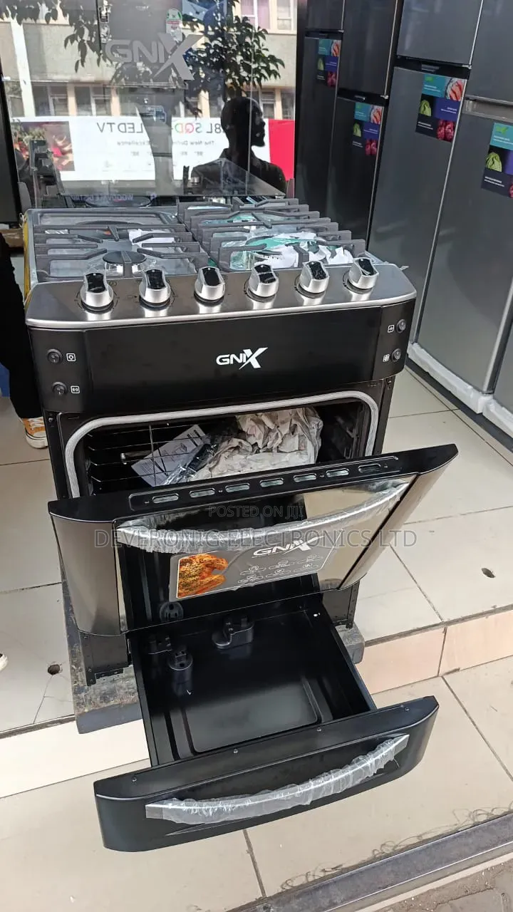 Gnix Black – 60×60 Premium Cooker
 3 Gas + 1 Rapid Hotplate