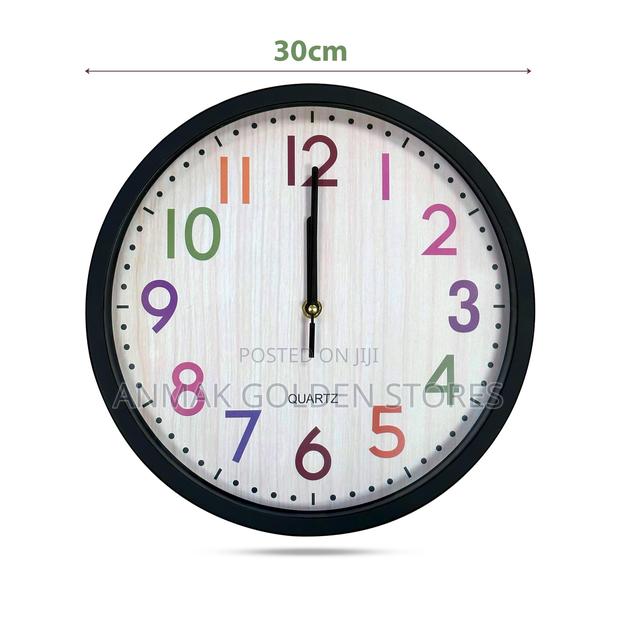 Rainbow Font Wall Clocks.