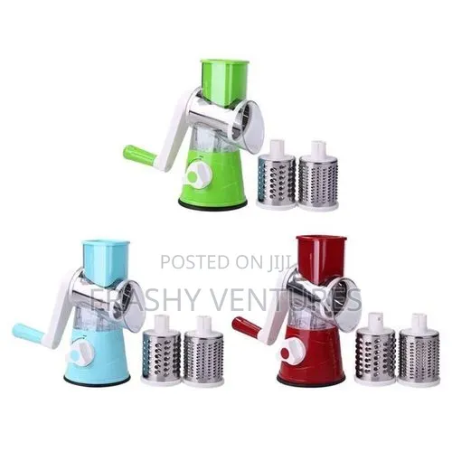 Table Top Rotary Drum Grater With 3 Slicing Options