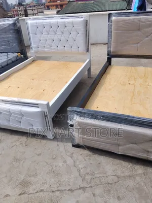 Modern 4x6 Wooden Bed With Strong Frame