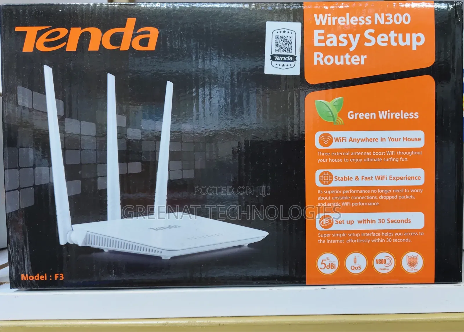 Tenda F3 Wireless N300 Easy Setup Router