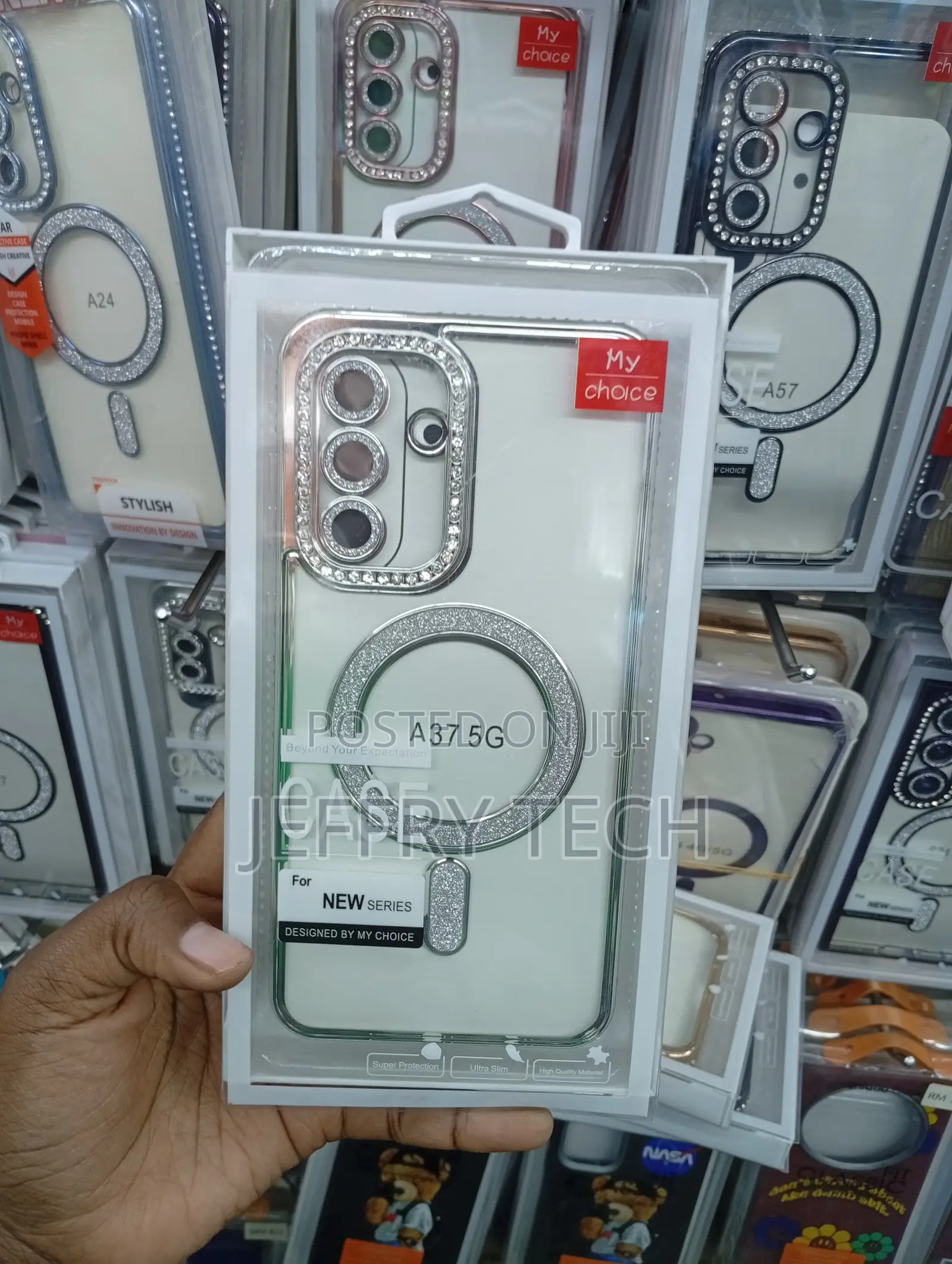 Samsung Galaxy A37 5g Clear Case With Sparkling Rhinestone