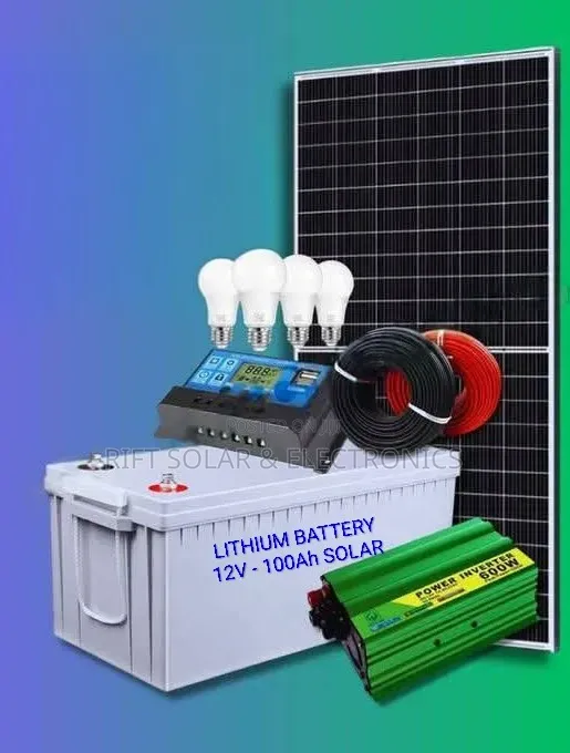 450w Solar - 100ah Lithium Battery - 600w Inverter - 30a Controller