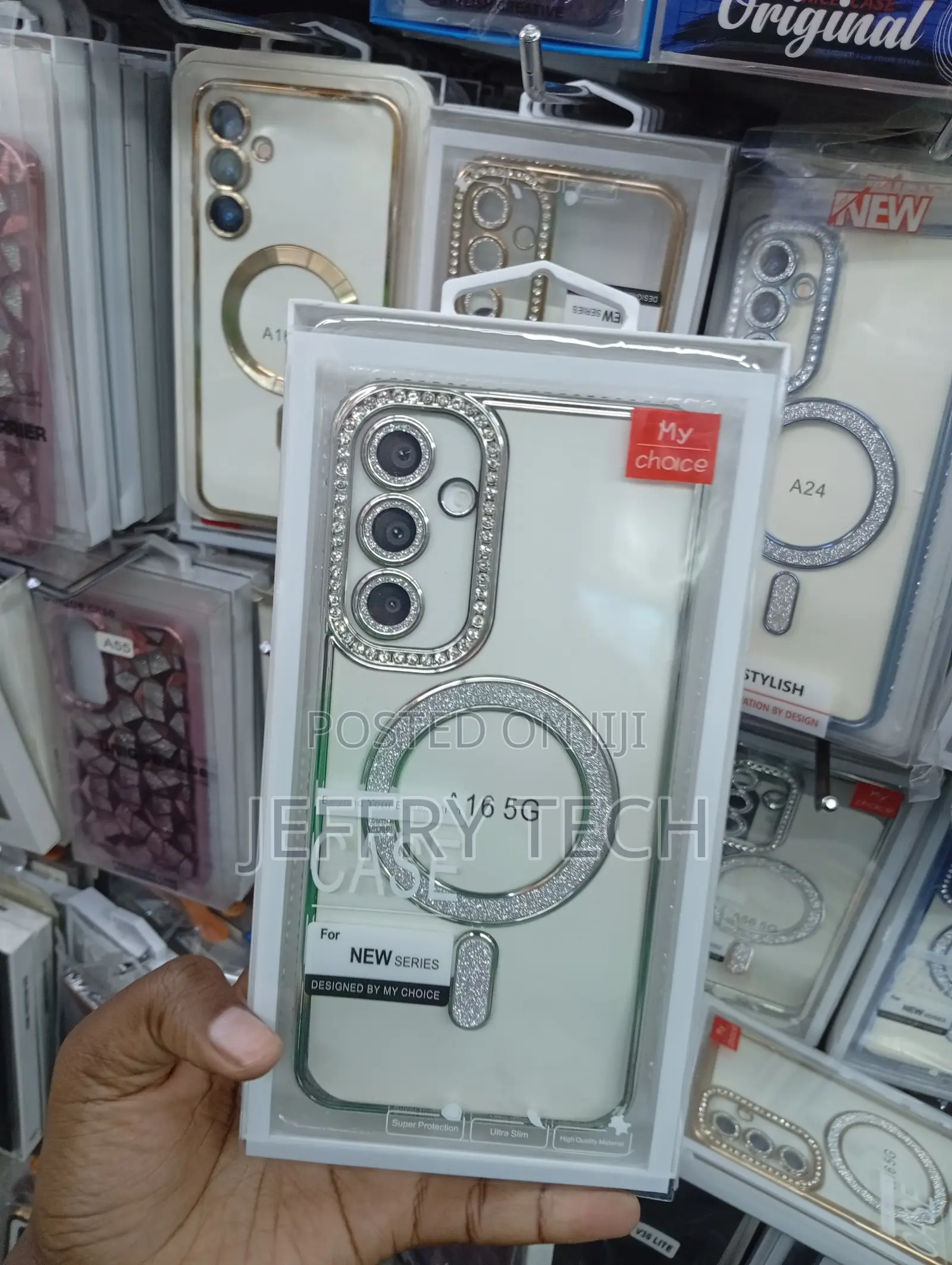 Samsung Galaxy A16 5g Sparkly Circular Cutout Case