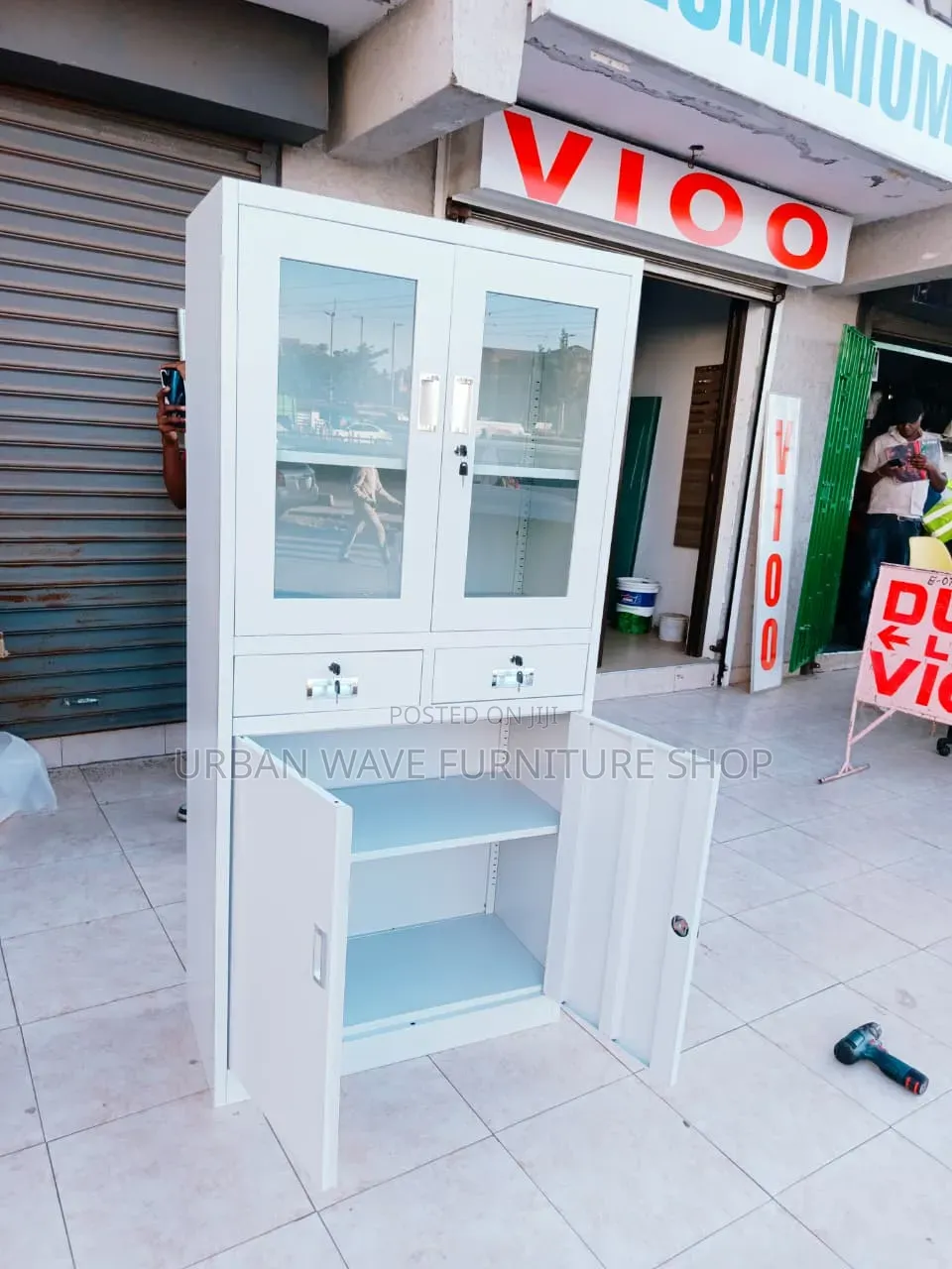 Office Filling Cabinets  With Door Half Glass