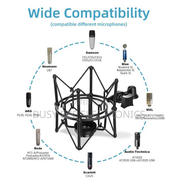 High Elastic Abs Metal Big Shock Mounts For Microphone - thumbnail 4